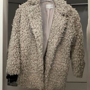 J.O.A. Cream Teddy Jacket